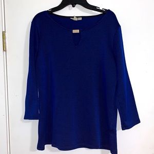 Blue and Black Dana Buchman Top